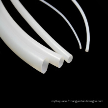 Tube blanc de téflon PTFE de lait pour le dispositif de machine